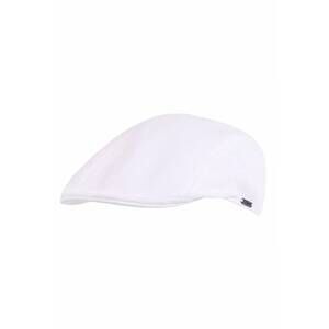 NEW WIGENS men's ivy modern subalpino herringbone linen cap in white